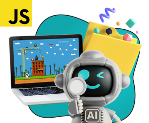 Язык программирования JavaScript + AI. Проектное обучение + геймификация + AI-помощники - КИБЕРшкола программирования для детей, компьютерные курсы для школьников, начинающих и подростков - KIBERone г. Аксай